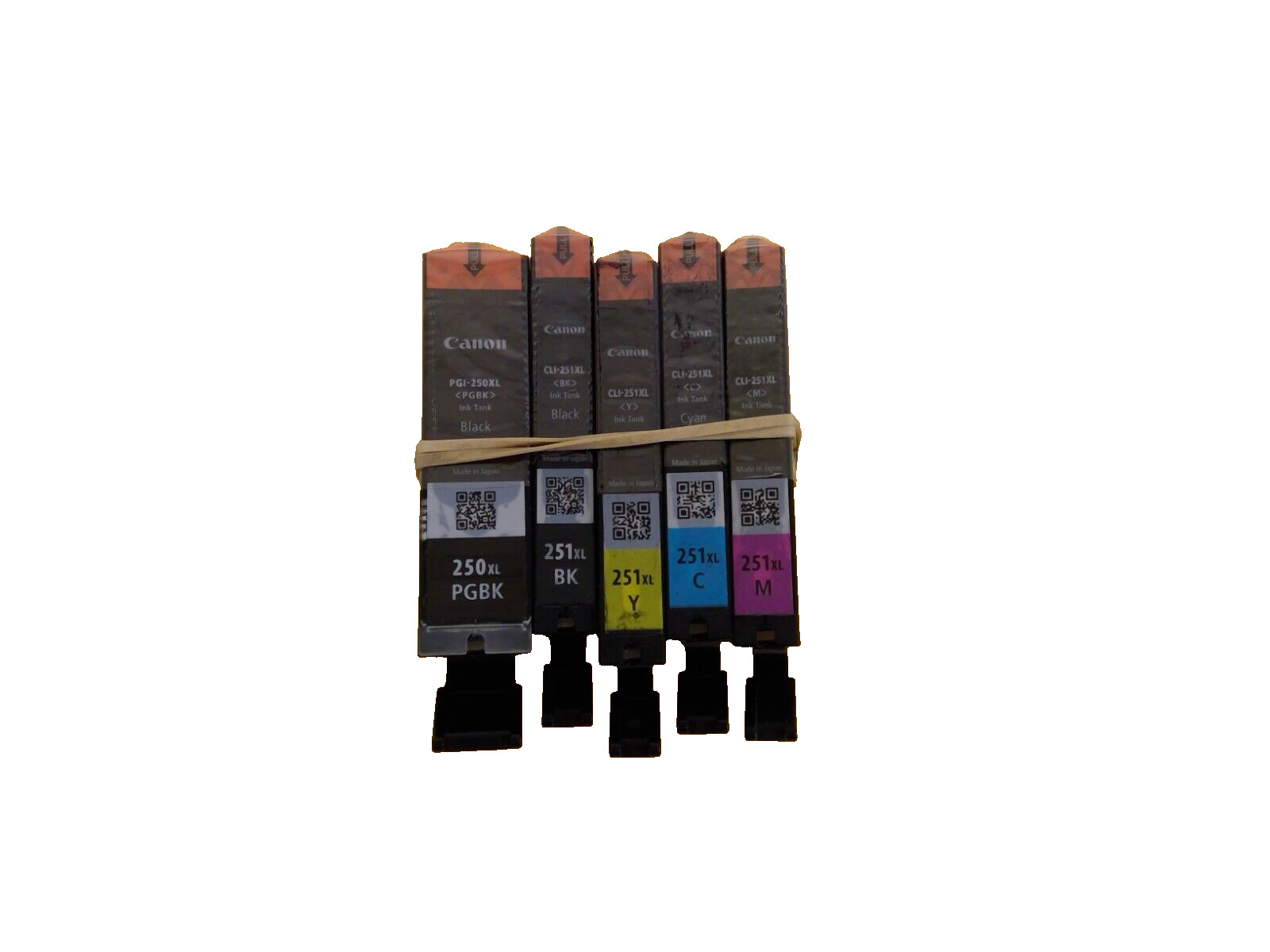 Genuine CANON OEM PGI-250Xl CLI-251XL SET OF 5 CMYK - Genuine CANON OEM PGI-250Xl CLI-251XL SET OF 5 CMYK -