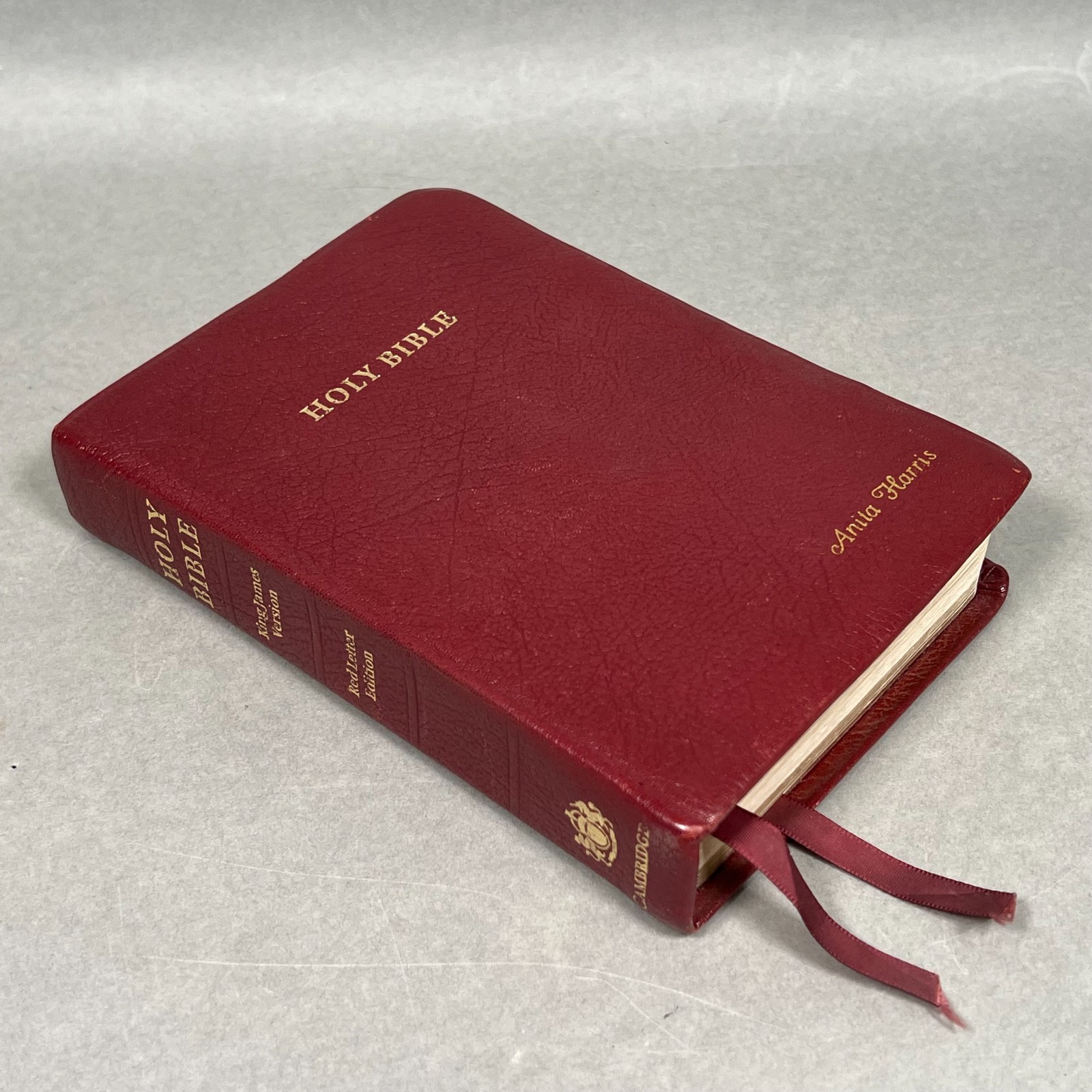 The Holy Bible KJV Cambridge Cameo Red Letter Edition Burgundy Calfskin Leather The Holy Bible KJV Cambridge Cameo Red Letter Edition Burgundy Calfskin Leather