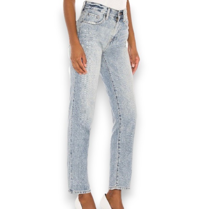 Pistola Presley Straight Relaxed Jeans-Size 26-Lightly Faded  & Distressed
