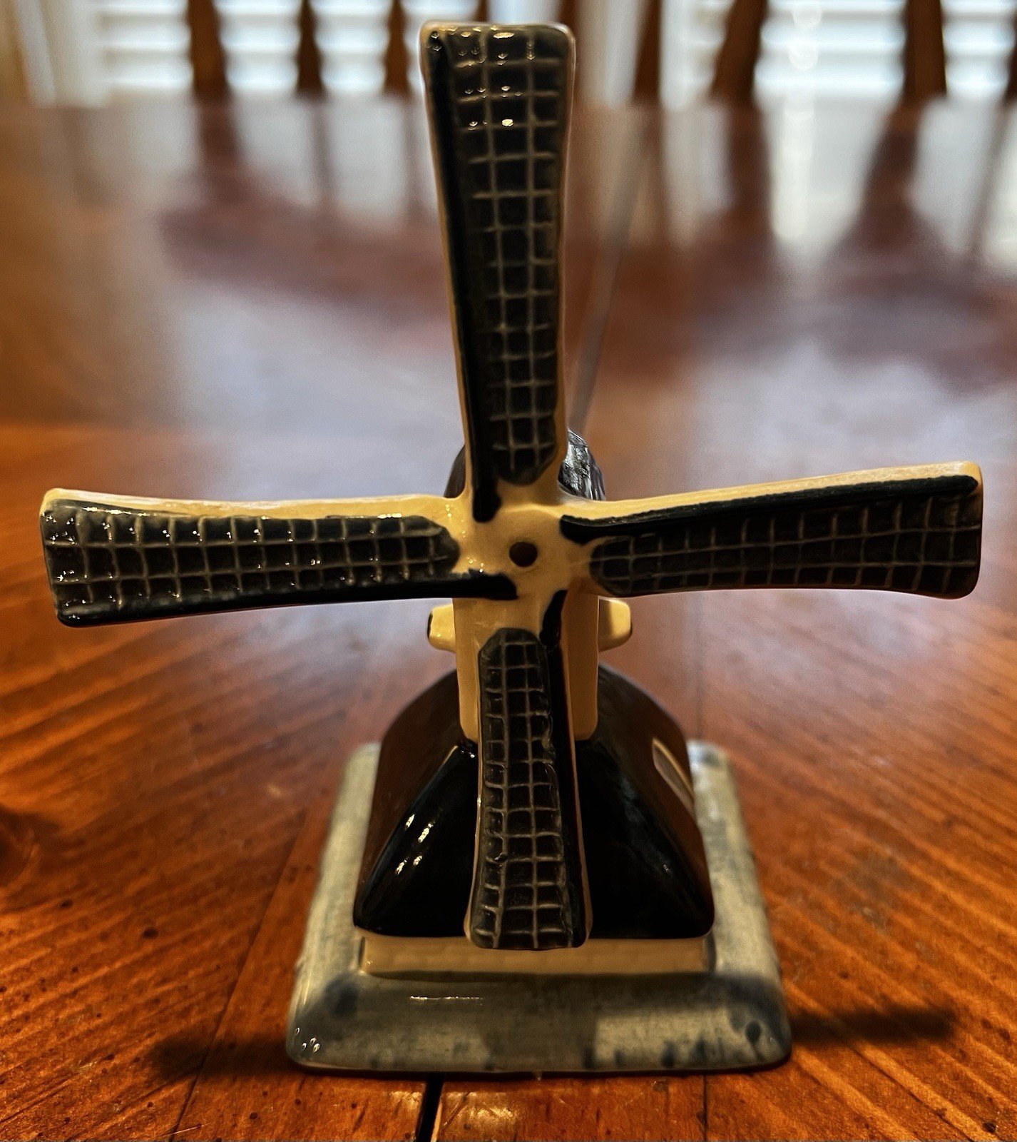 VTG Delft Royal Goedewaagen Blue Hand-Painted Ceramic Windmill Movable Blades VTG Delft Royal Goedewaagen Blue Hand-Painted Ceramic Windmill Movable Blades