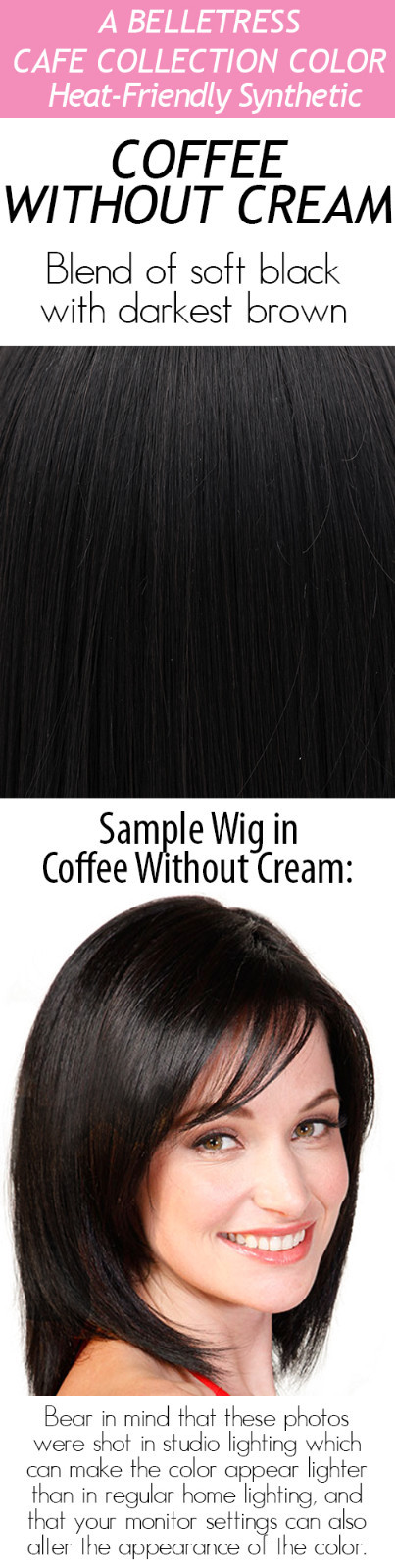 CAFE CHIC Wig by BelleTress *ANY COLOR* Mono Part, Lace Front, BELLE TRESS, New