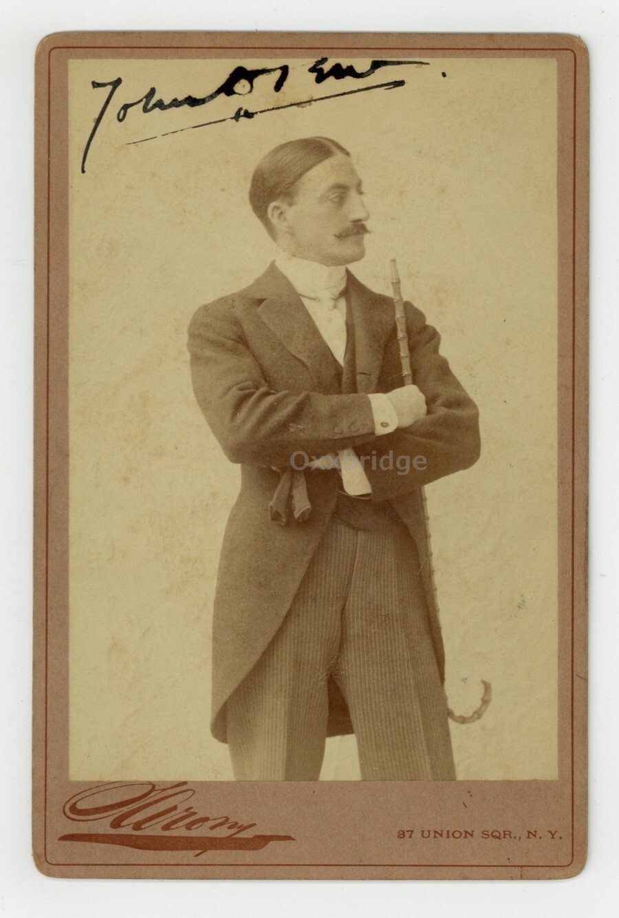 John Drew Handsome Dashing Man 1880 Male Actor Cabinet Card Antique Gay Photo