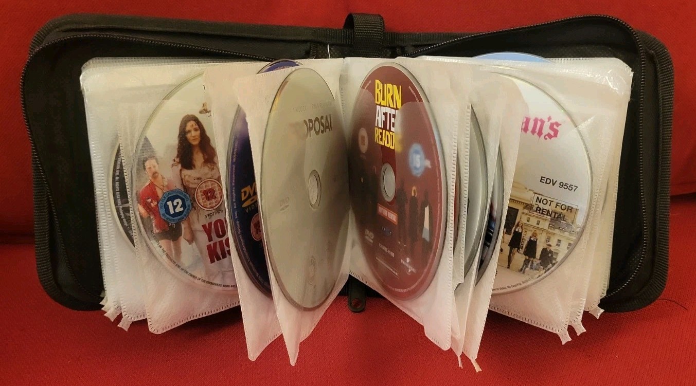 REGION 2 DVD Lot x 40 In Zipper Bag/ Case DISC ONLY British & US Titles Plz READ