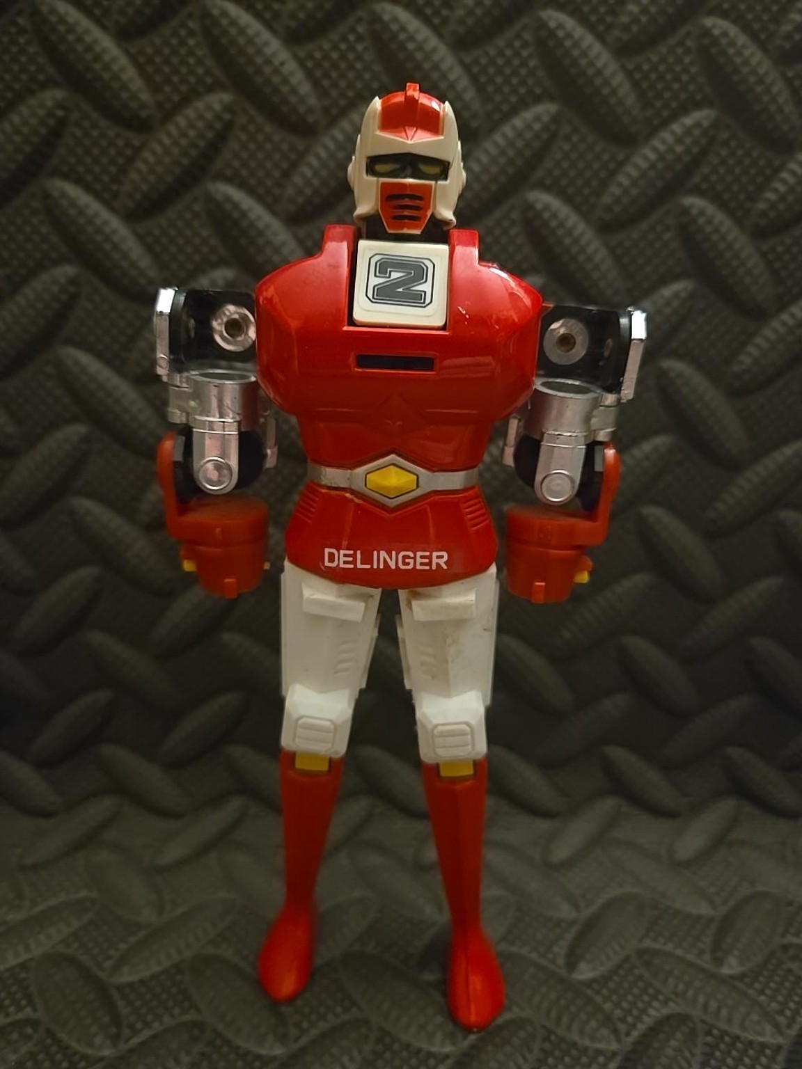 Vintage Bandai Chogokin GB-10 Dellinger 2 Red Robot Action Figure Japan Parts