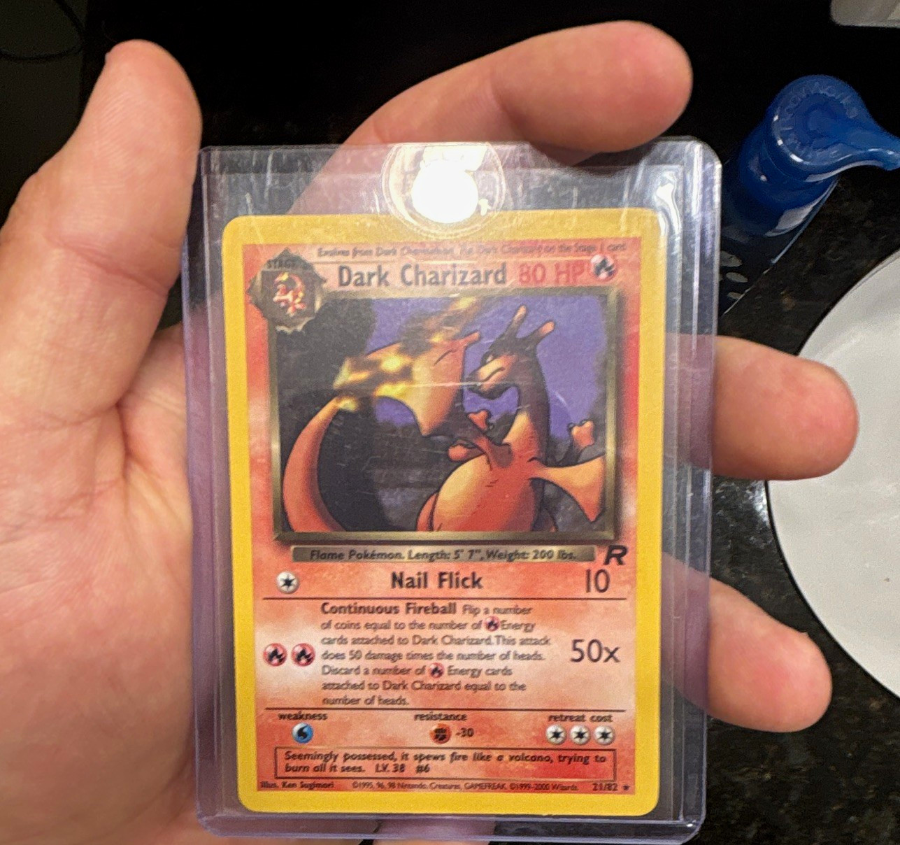 Dark Charizard 21/82 Team Rocket Rare Unlimited Regular 80 HP English 1999 Dark Charizard 21/82 Team Rocket Rare Unlimited Regular 80 HP English 1999