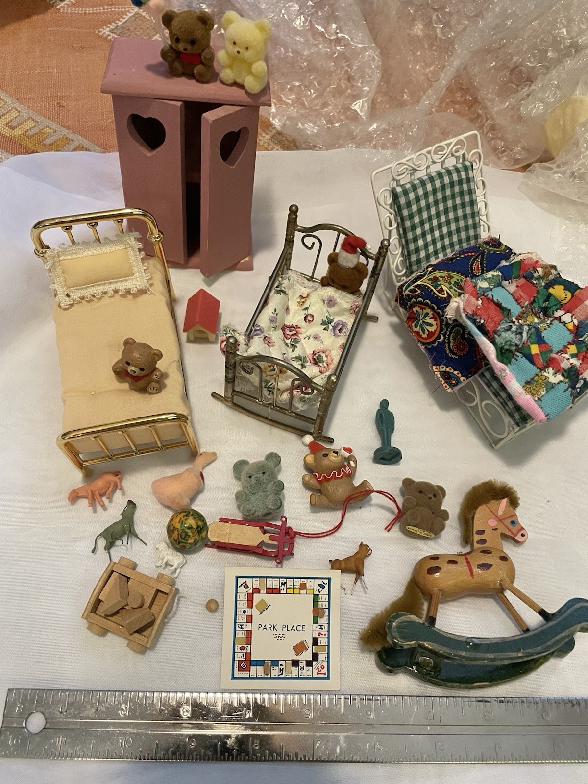 Miniature Dollhouse/ Book book Nursery/ Playroom Collectible Set/lot