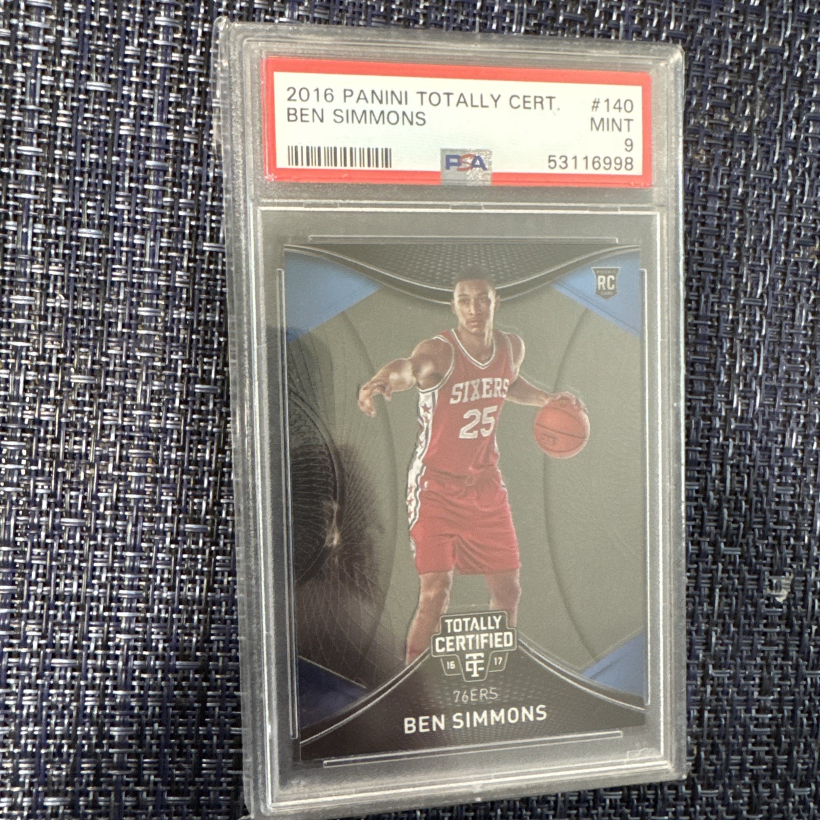 Ben Simmons 2016-17 Totally Certified #140 PSA 9 Ben Simmons 2016-17 Totally Certified #140 PSA 9