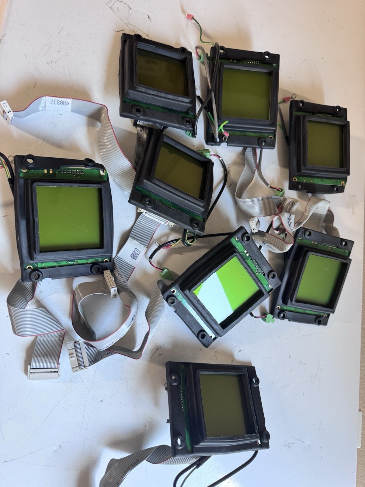 Lot Of 8 Crystalfontz Screen Display Panel For 160160B CFAG160160B-YYH-VU LCD