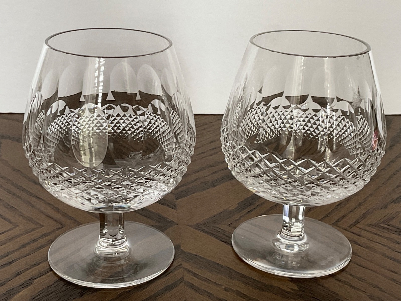 Waterford Colleen 2 Large Brandy Glasses 5 1/8 Waterford Colleen 2 Large Brandy Glasses 5 1/8