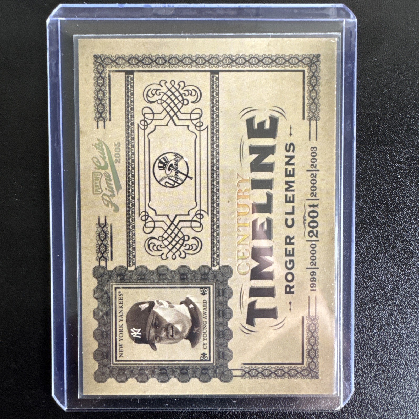2005 DONRUSS PLAYOFF PRIME CUTS #T-10 ROGER CLEMENS 20/25 FOIL TIMELINE 2005 DONRUSS PLAYOFF PRIME CUTS #T-10 ROGER CLEMENS 20/25 FOIL TIMELINE