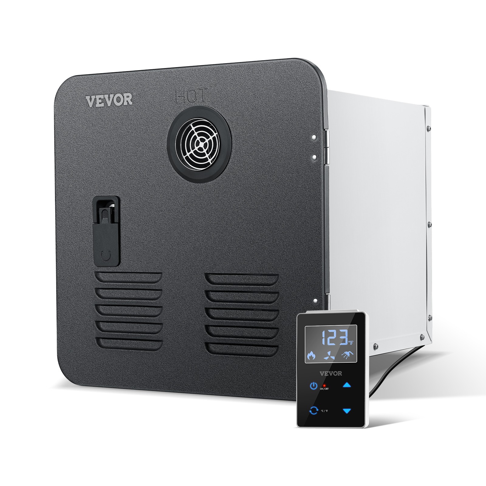 VEVOR RV Tankless Water Heater 15x15 in Propane Gas 42000BTU with Controller