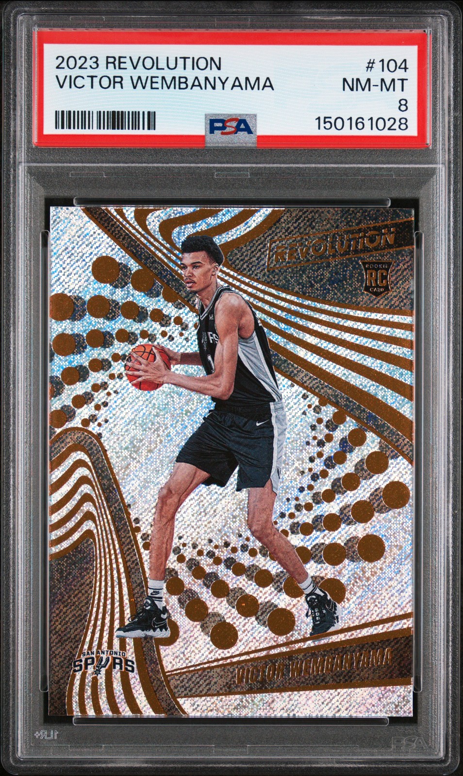 2023-24 Panini Revolution Victor Wembanyama PSA 8 #104 2023-24 Panini Revolution Victor Wembanyama PSA 8 #104