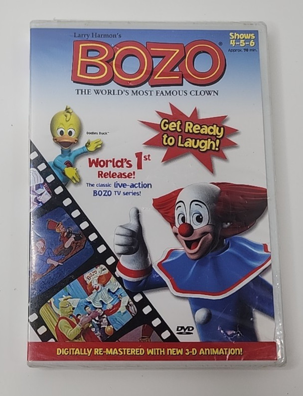 Larry Harmon’s Bozo - World’s Most Famous Clown - Shows 4, 5 & 6 (DVD, 2003) Larry Harmon’s Bozo - World’s Most Famous Clown - Shows 4, 5 & 6 (DVD, 2003)