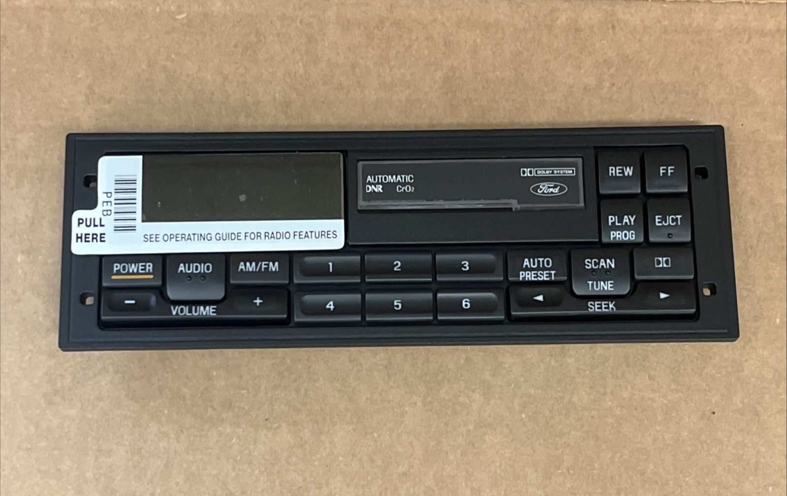 NEW 90's Ford AM/FM Cassette Radio Taurus Sable E150 MUSTANG F150 FacePlate Only