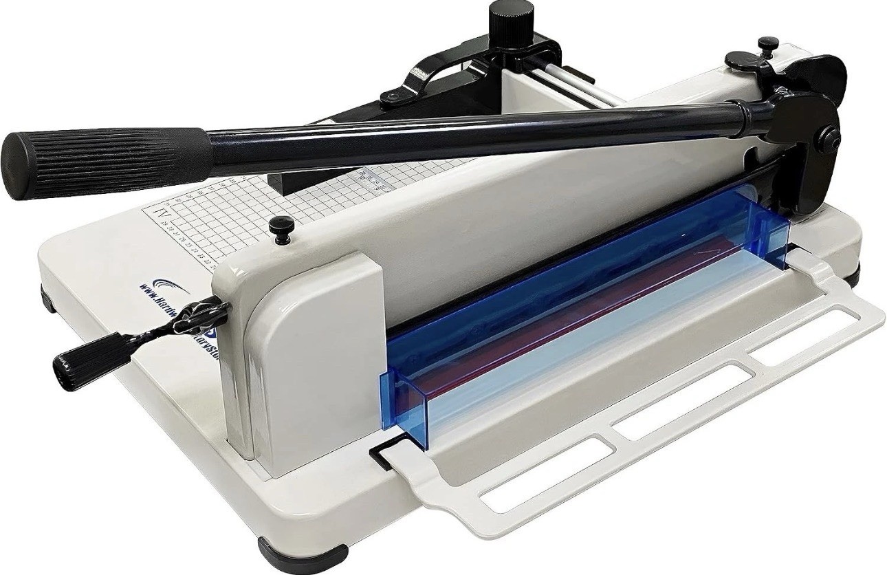 HFS(R) Heavy Duty Guillotine Paper Cutter, 400 Sheet Capacity — A4-12\