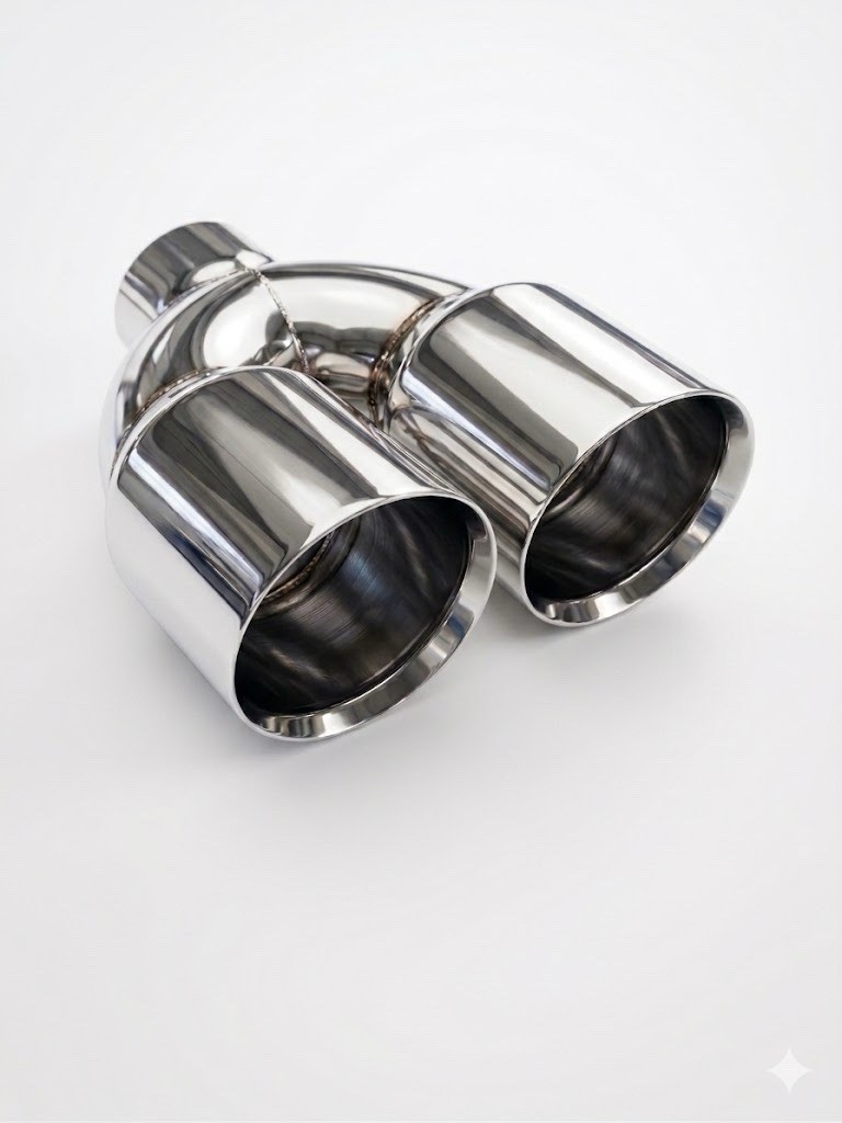 Dual Exhaust Tip, 4 to 7 inch, Stainless Steel