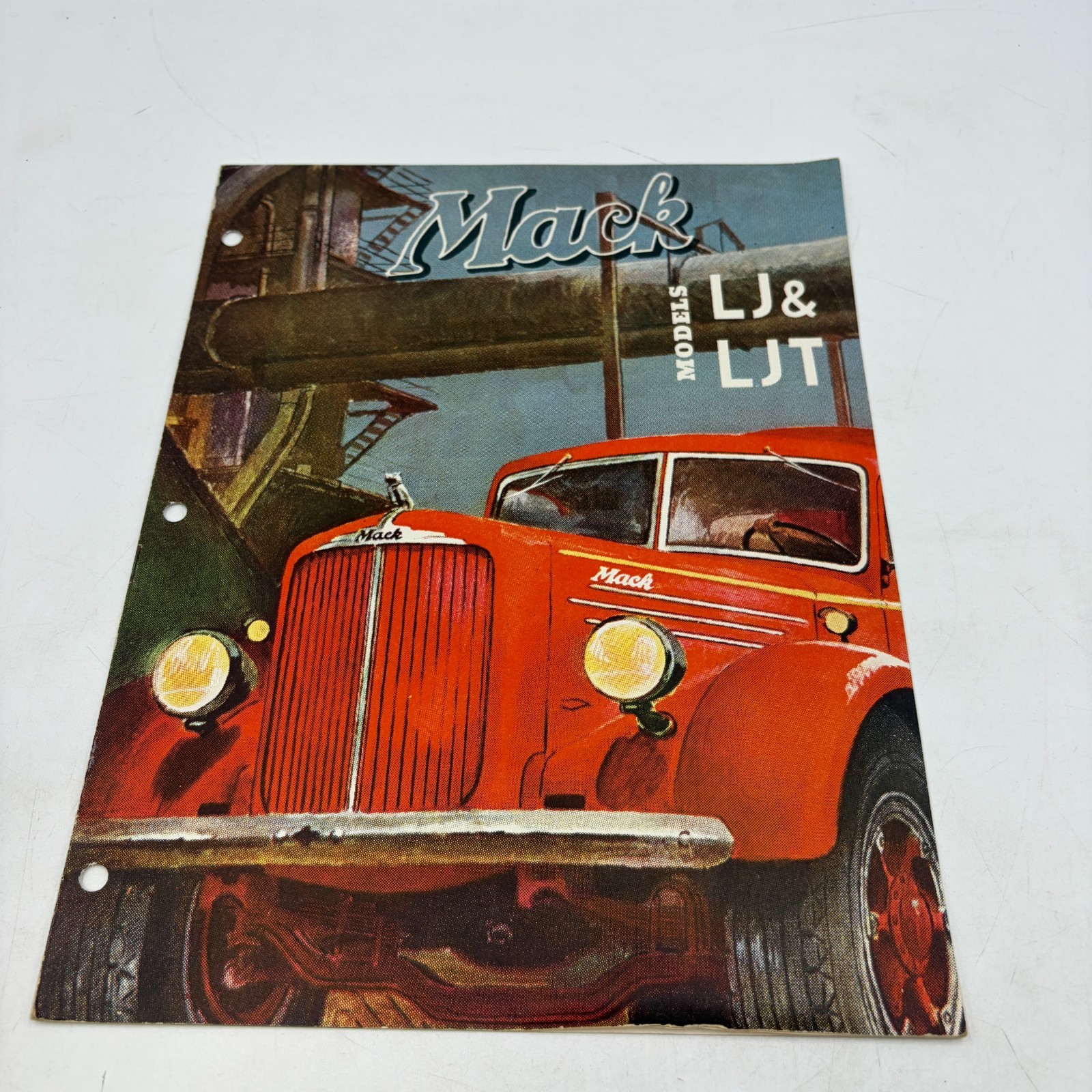 1946 Mack LJ & LJT Truck Original Sales Brochure Canadian Dealer Stamp 1946 Mack LJ & LJT Truck Original Sales Brochure Canadian Dealer Stamp