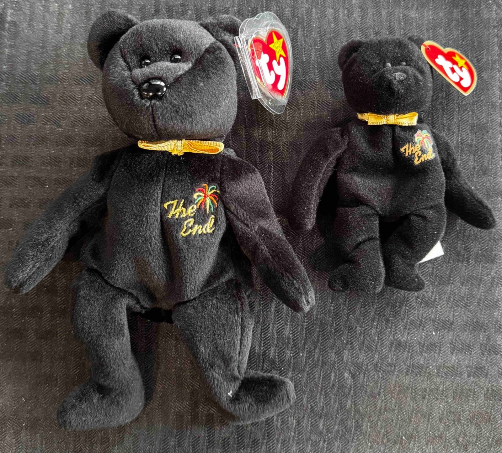 RARE Ty Beanie Baby 1999 “The End”Y2K MillenniumBear w/Tag Error+McDonald’s Bear
