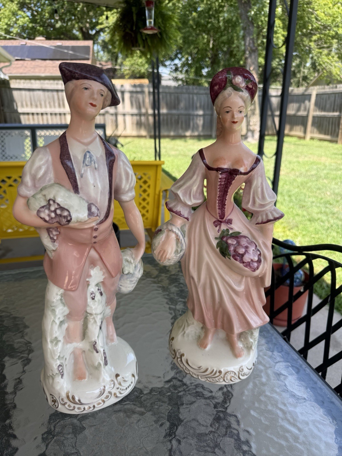 Wonderful Vintage Pair Of CORDEY French Man & Woman Figures 16” Wonderful Vintage Pair Of CORDEY French Man & Woman Figures 16”
