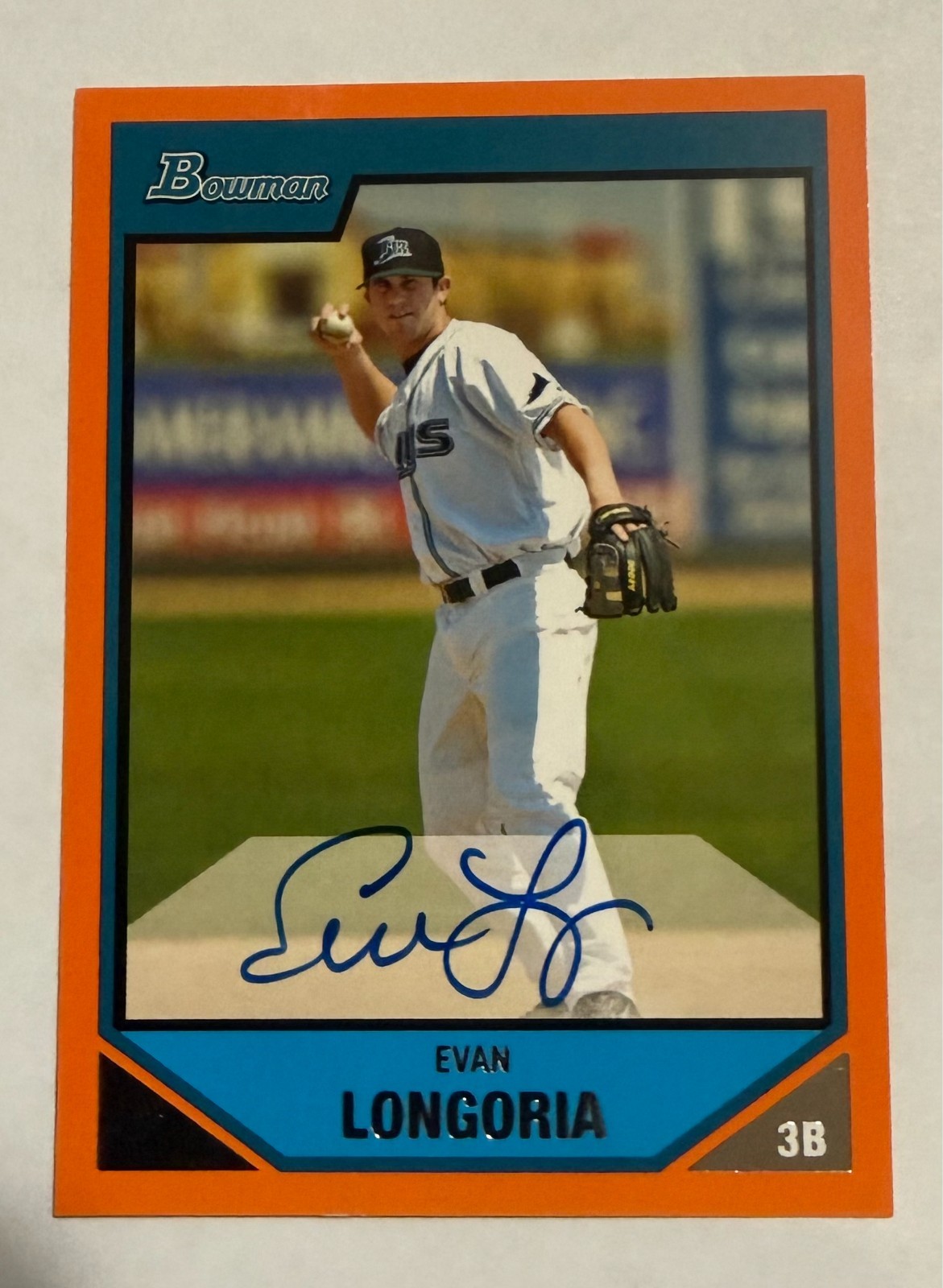Evan Longoria bowman 2007 autograph 61/250 Evan Longoria bowman 2007 autograph 61/250