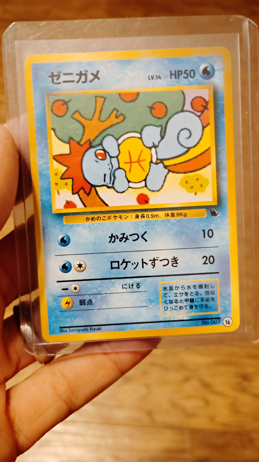 Squirtle No.007 Intro Pack 1996 Japanese HP50 Common No 16 Vintage Squirtle No.007 Intro Pack 1996 Japanese HP50 Common No 16 Vintage