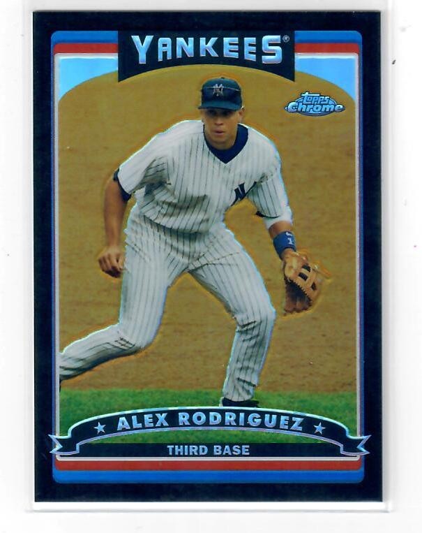 Alex Rodriguez Black Refractor #43/549  2006 Topps Chrome   Yankees