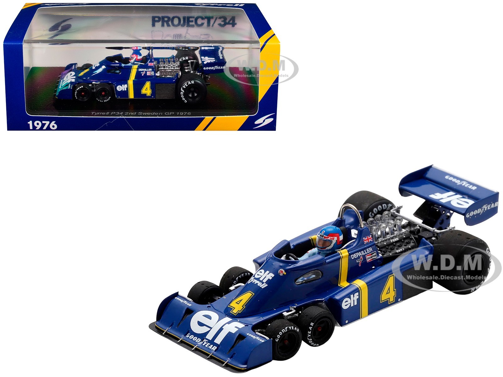 TYRRELL P34 #4 DEPAILLER 2ND PLACE F1 TYRRELL P34 #4 DEPAILLER 2ND PLACE F1