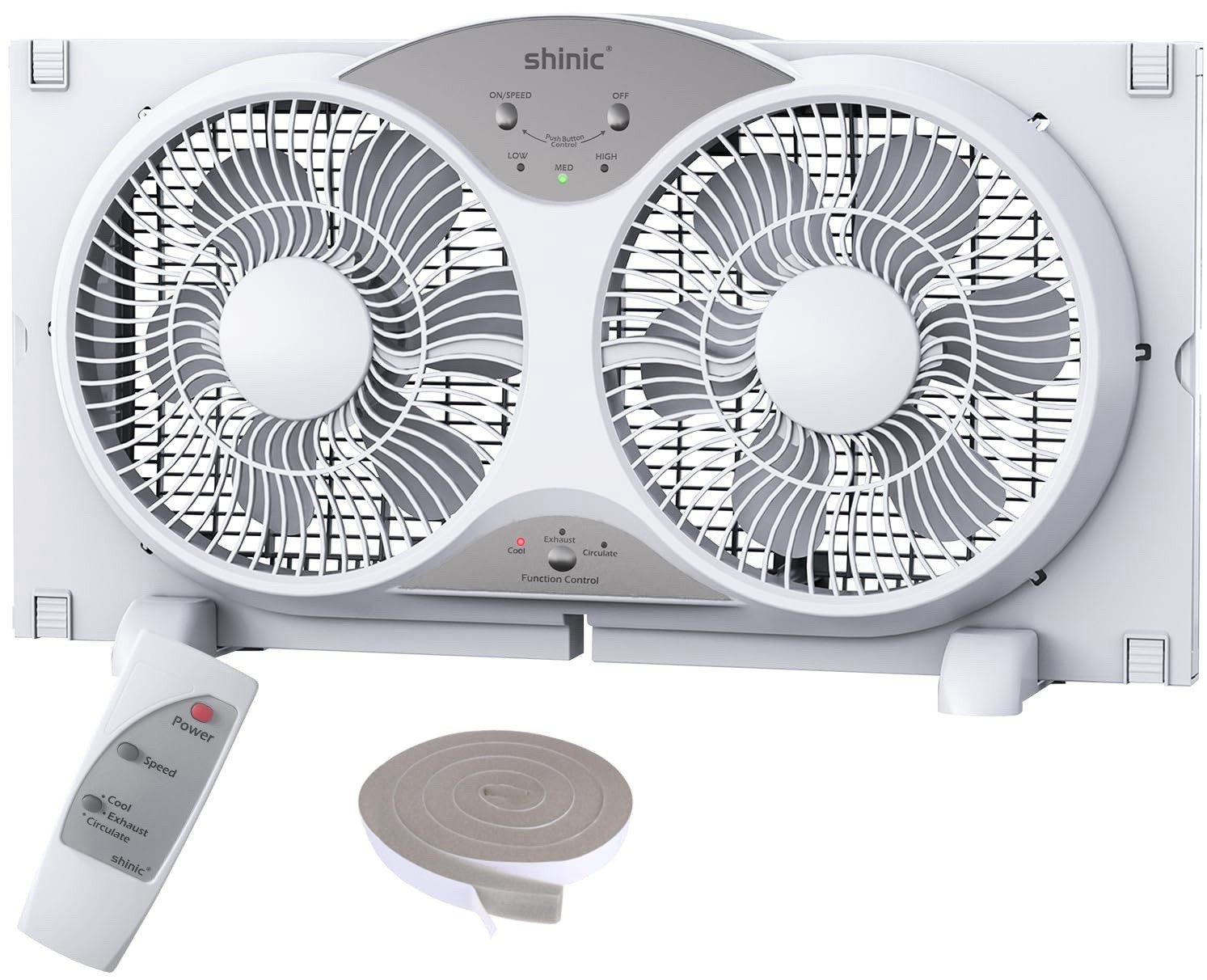 shinic 2026 9 Inch Twin Window Fan – Quiet, Reversible Airflow, with Removabl... shinic 2026 9 Inch Twin Window Fan – Quiet, Reversible Airflow, with Removabl...