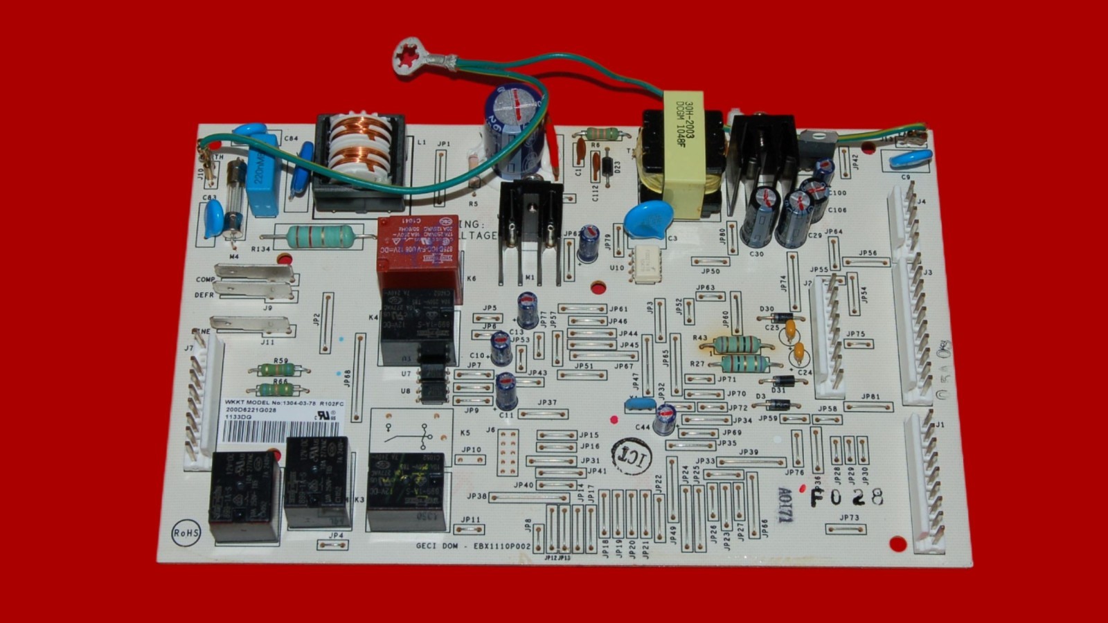 GE Refrigerator Control Board 200D6221G028 | WR55X11036 | OEM Used Tested