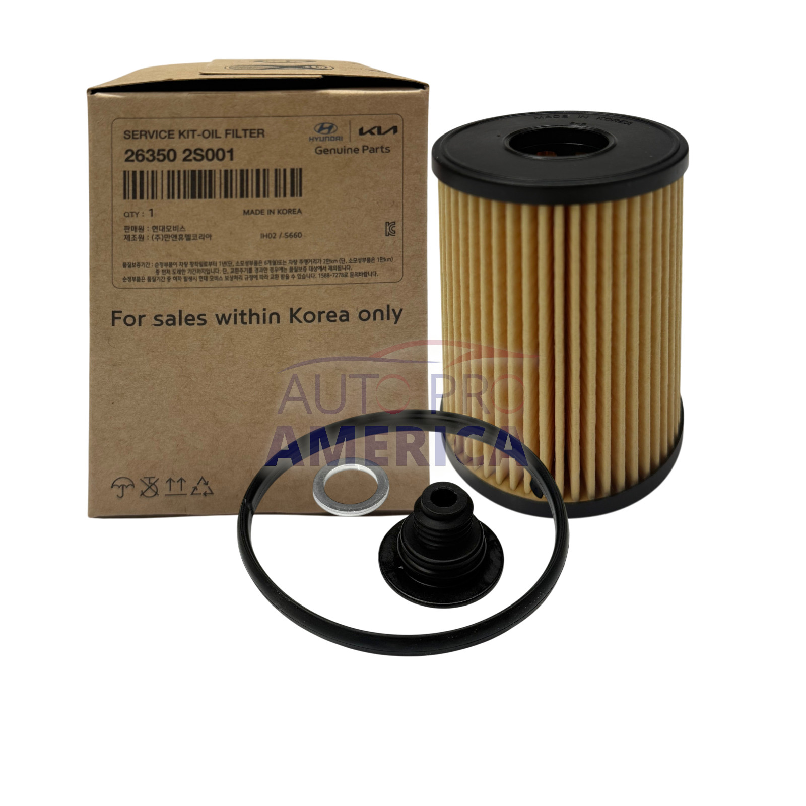 GENUINE OEM Oil Filter for 2020-2025 Hyundai Kia vehicles with 2.5L 263502S001 GENUINE OEM Oil Filter for 2020-2025 Hyundai Kia vehicles with 2.5L 263502S001
