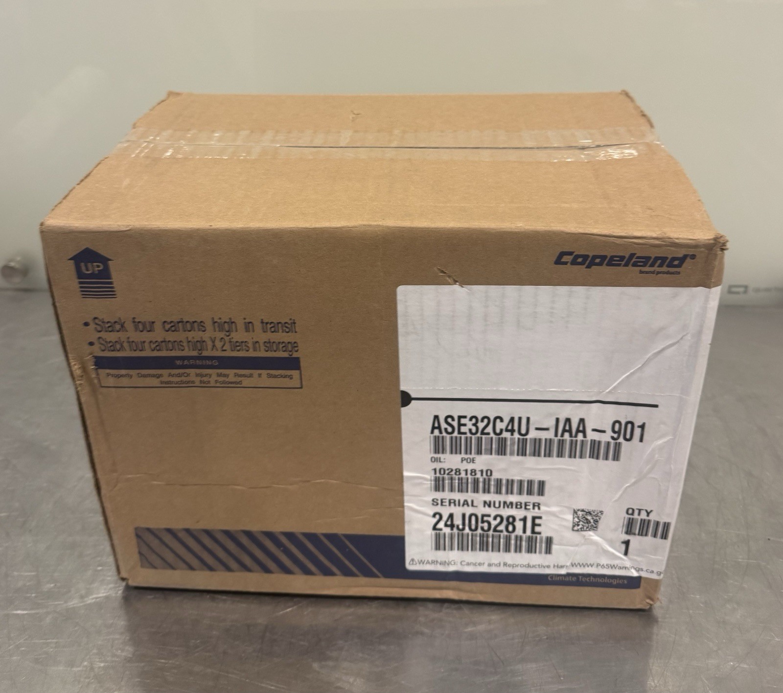 Copeland ASE32C4U-IAA-901 Hermetic Compressor 115V 1PH NEW IN BOX 
