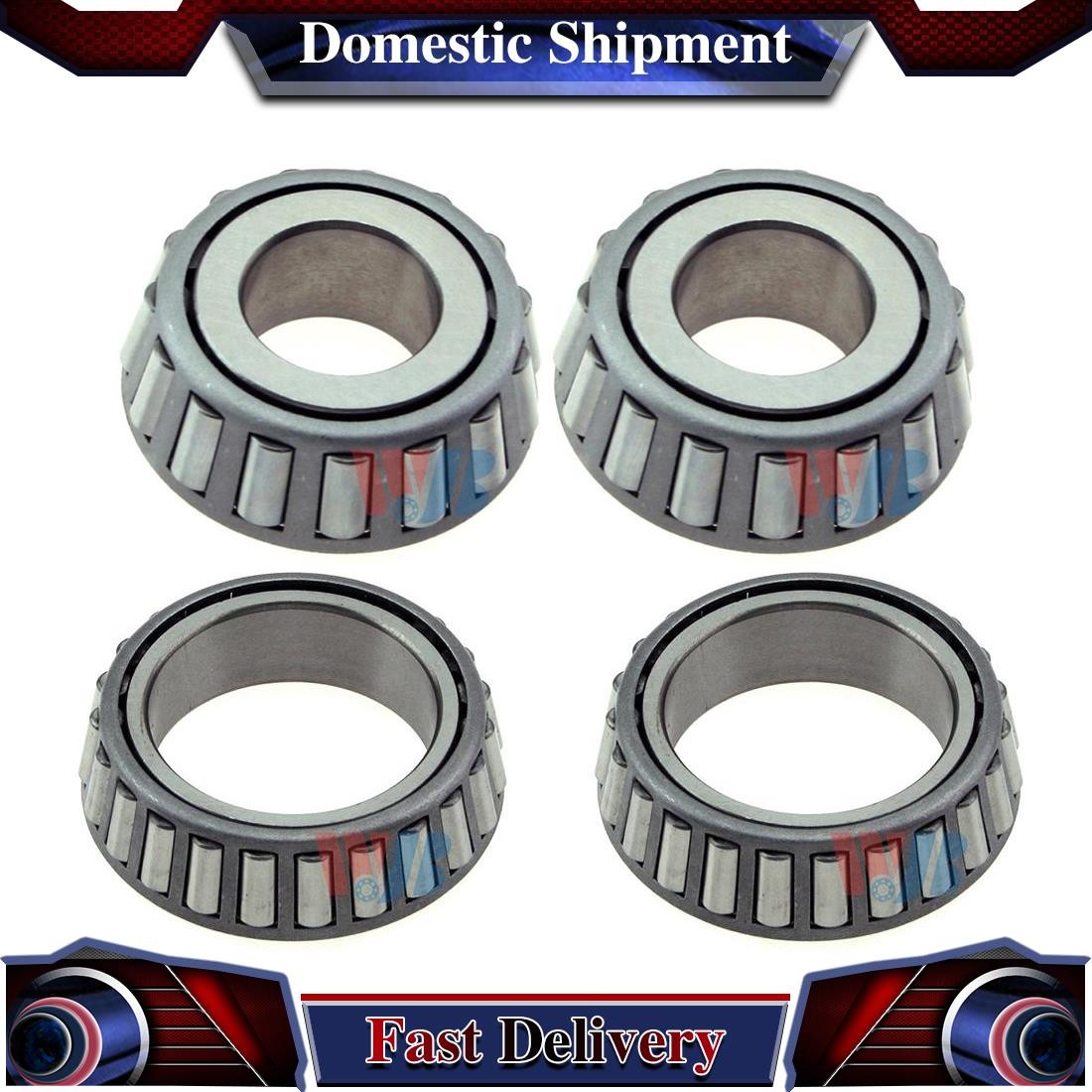 4X WJB Front Inner Front Outer Wheel Bearing For 2003-2013 Ford E-350 Super Duty