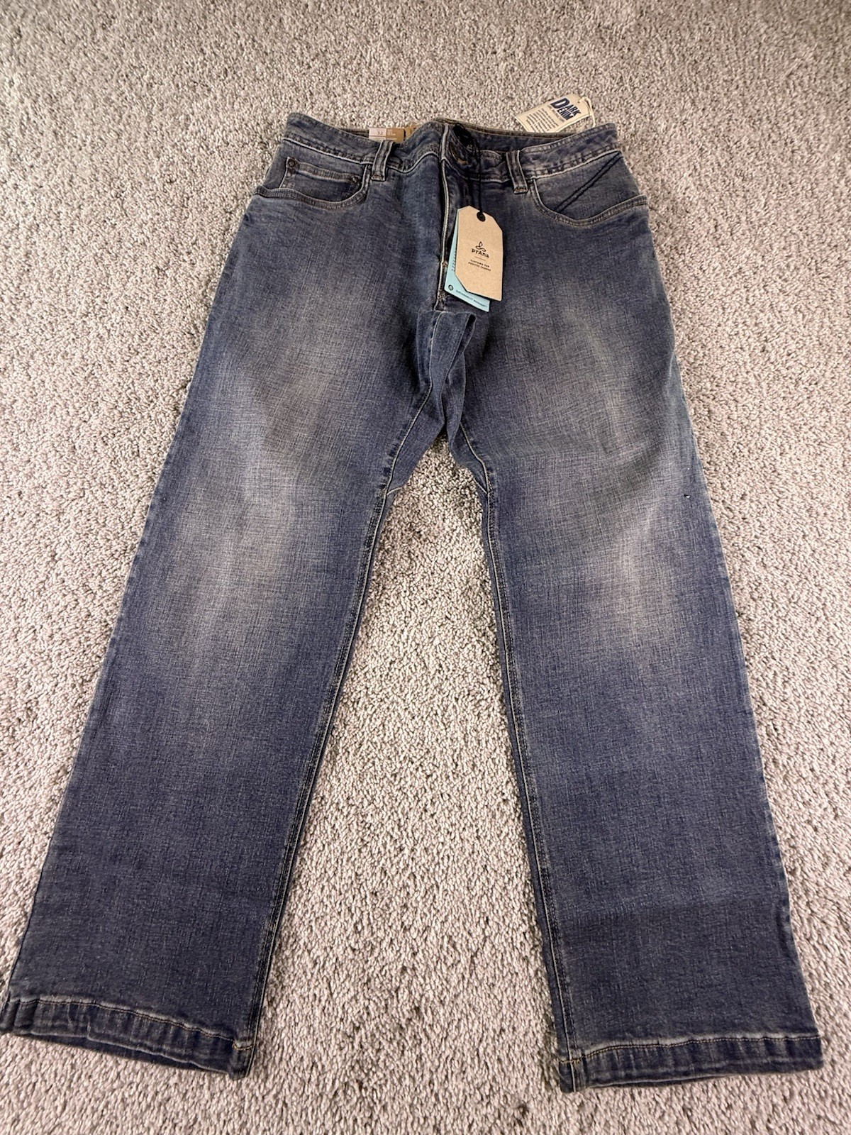 NWT Prana Axiom Jeans Mens Size 32 X 30 Antique Stone Washed NWT Prana Axiom Jeans Mens Size 32 X 30 Antique Stone Washed