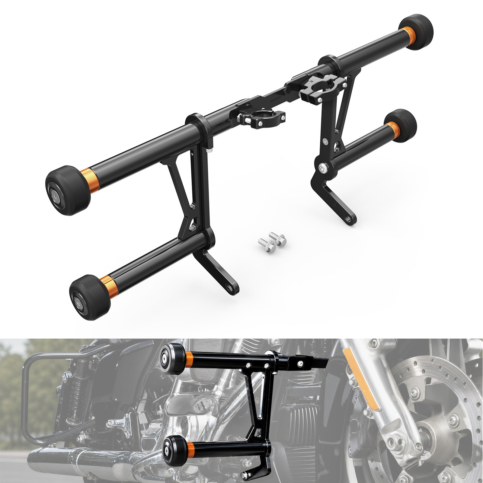 NICECNC Front Engine Guard Crash Bar For Harley Street Glide FLHX Special FLHXS
