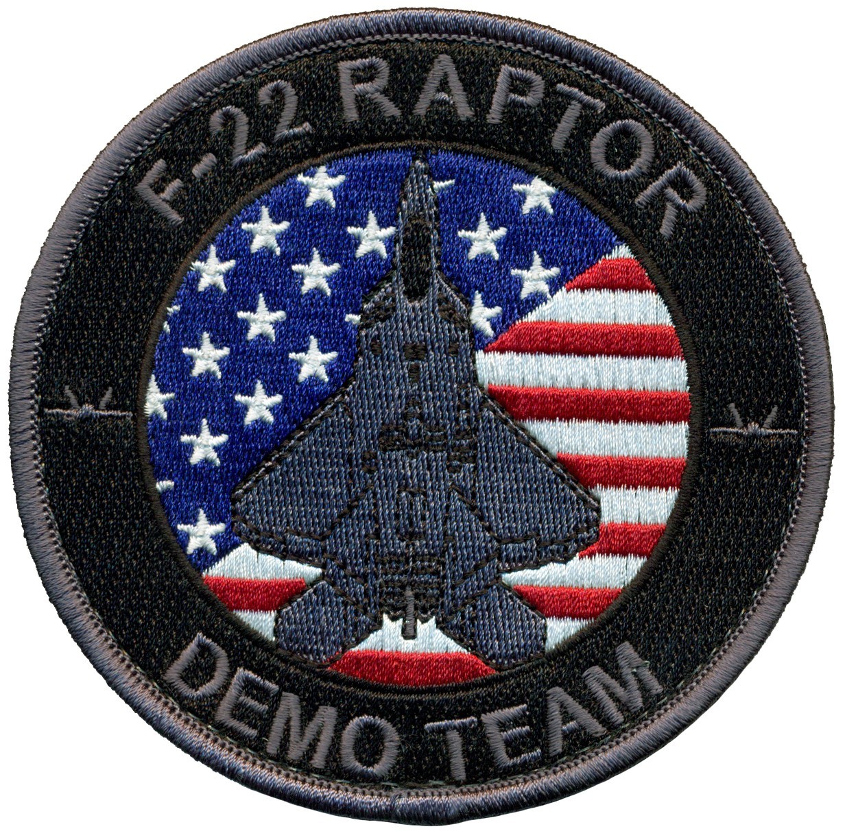 USAF 1st FIGHTER WING – F-22 DEMONSTRATION TEAM PATCH - BLACK