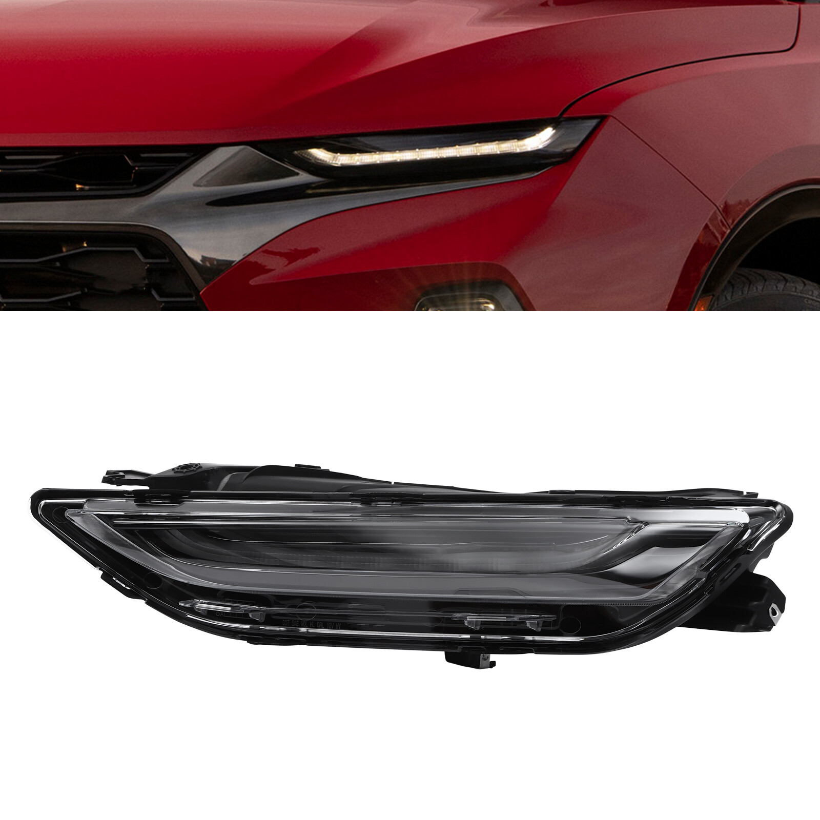 For 2019-2022 Chevrolet Blazer Left Front Headlight Assembly LED DRL Turn Signal