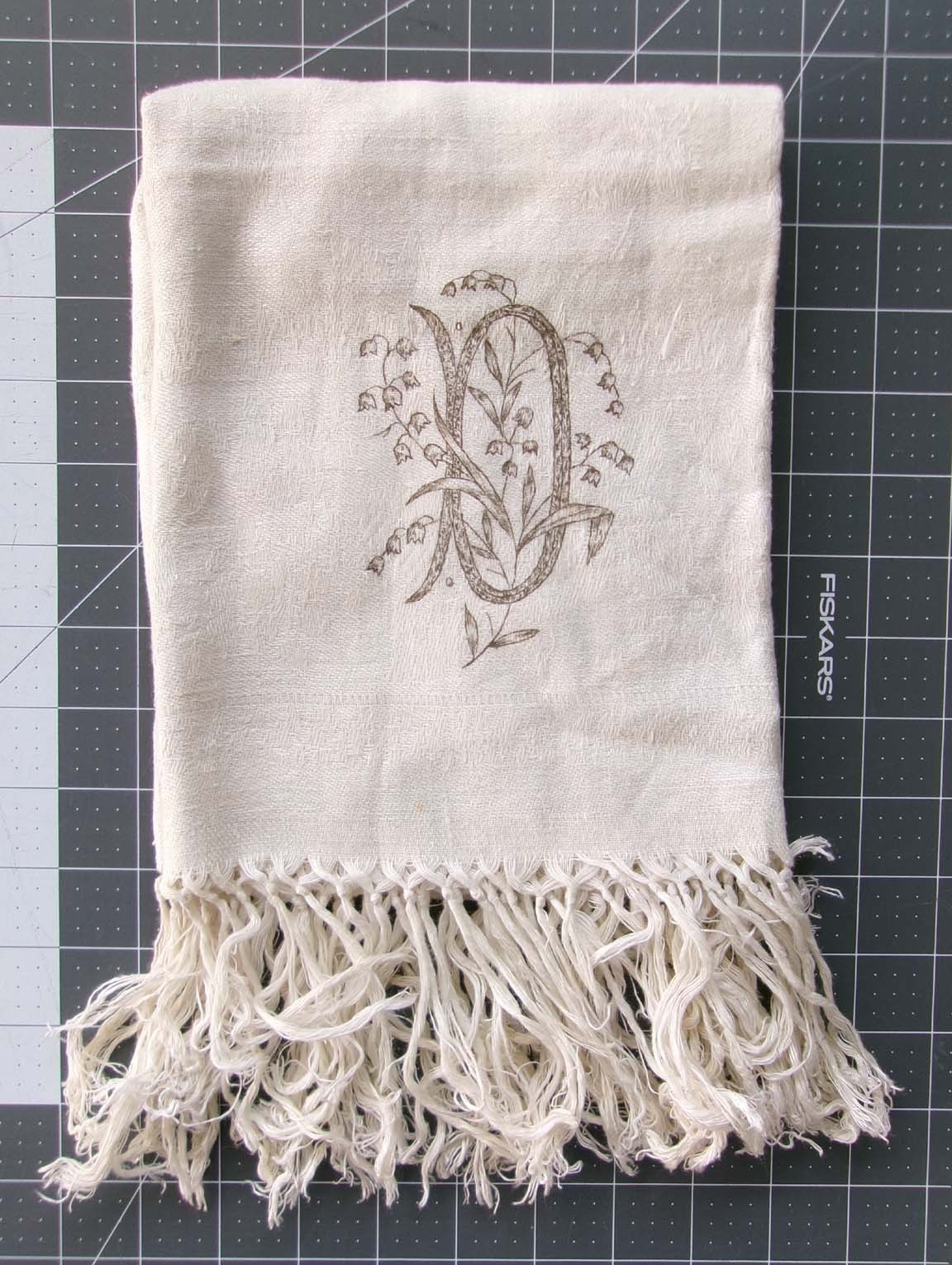 Antique Victorian Figural Linen Damask Show Towel Fancy Fringe Edwardian Antique Victorian Figural Linen Damask Show Towel Fancy Fringe Edwardian