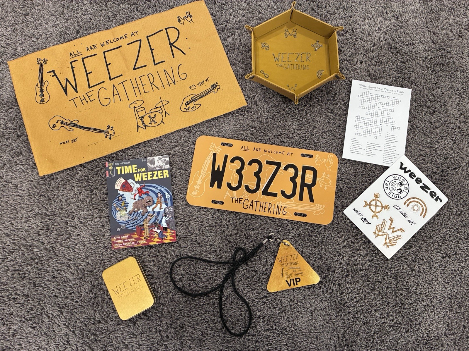 Weezer The Gathering VIP 1 Package 2026 Tour Exclusive Complete Set Memorabilia