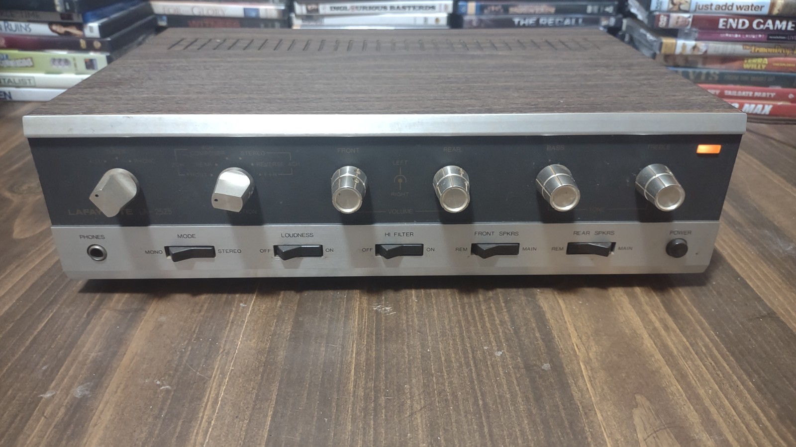 Vintage Lafayette LA-2525 Power Amplifier Amp Hi-Fi Stereo Component Powers Up