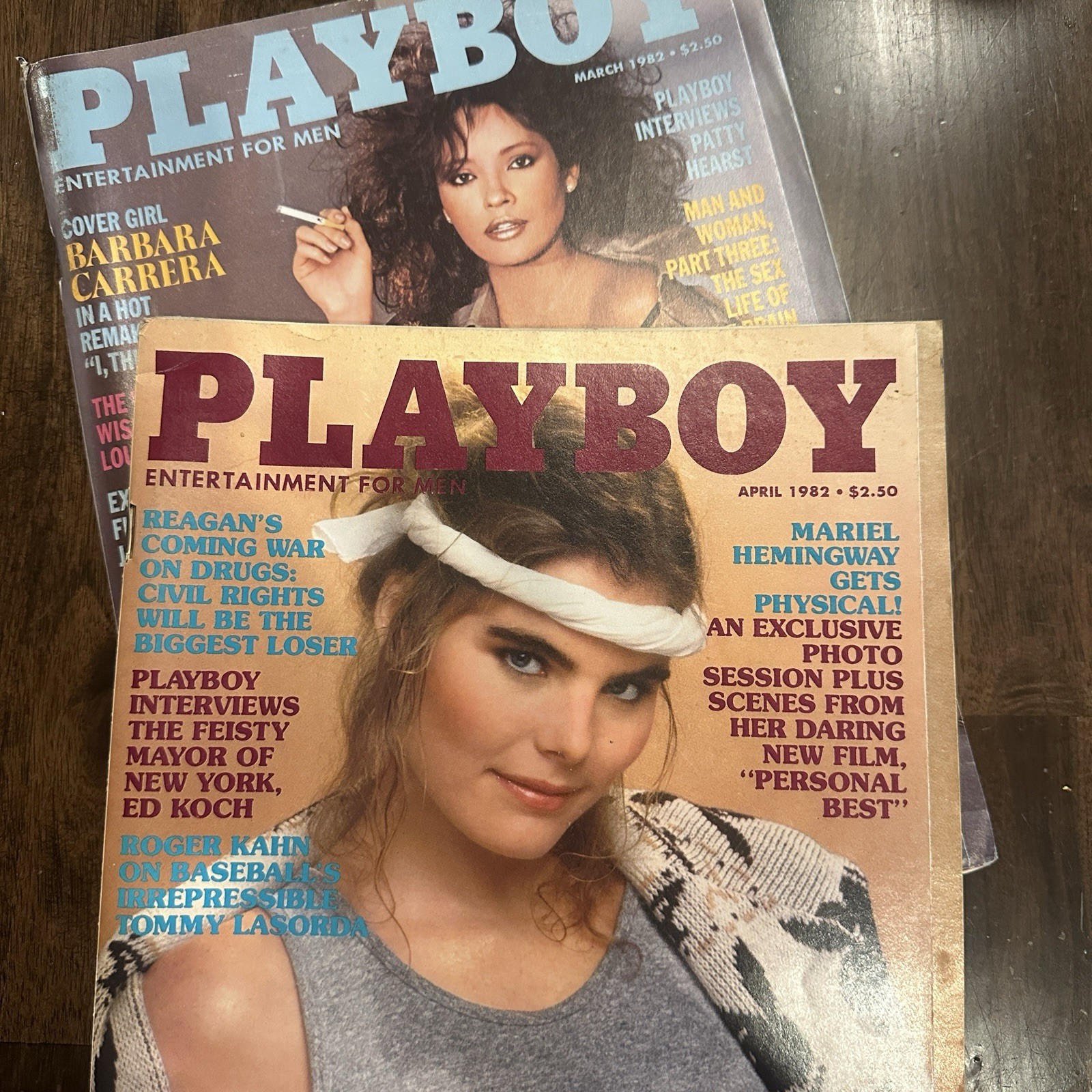 (2) Vtg Playboy Magazines March & April 1982 Good Condition w/Centerfolds (2) Vtg Playboy Magazines March & April 1982 Good Condition w/Centerfolds