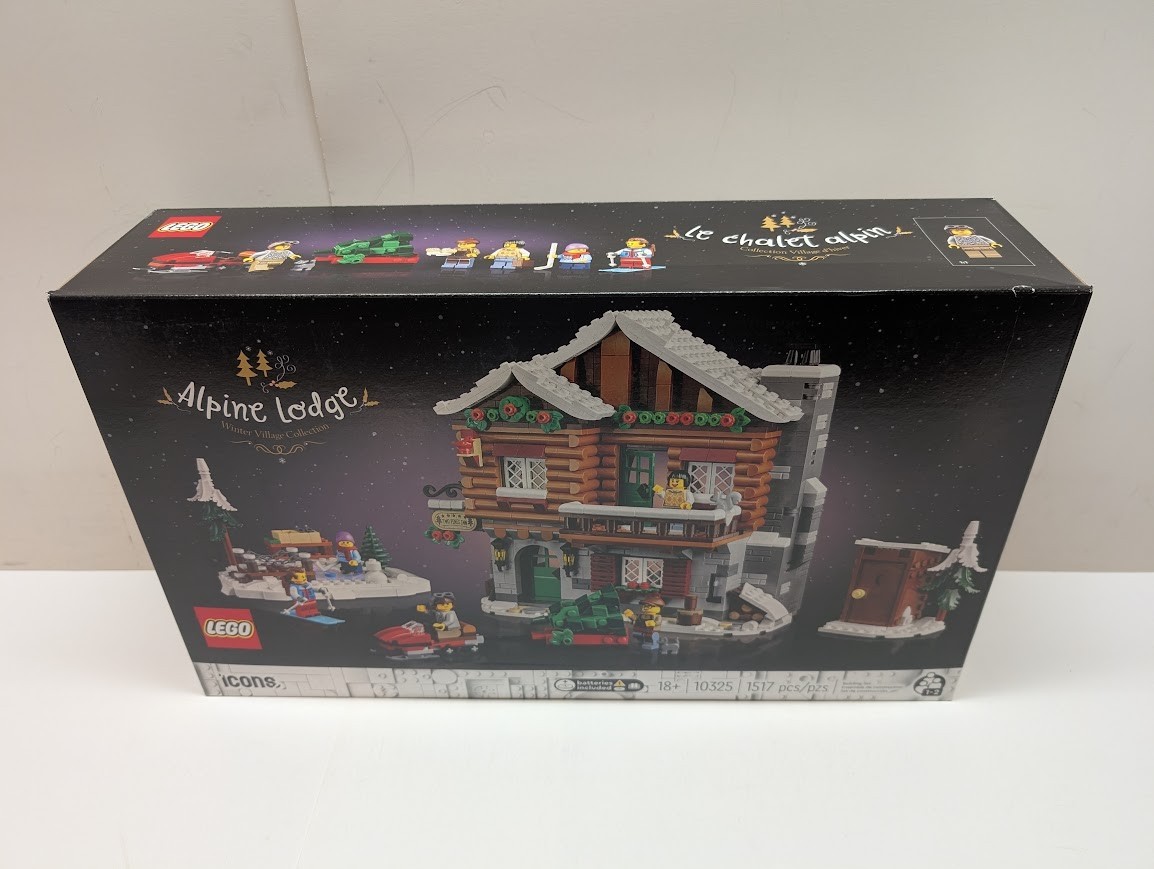 LEGO 10325 Icons: Alpine Lodge Holiday Christmas City New & Sealed w/ Shelf Wear LEGO 10325 Icons: Alpine Lodge Holiday Christmas City New & Sealed w/ Shelf Wear