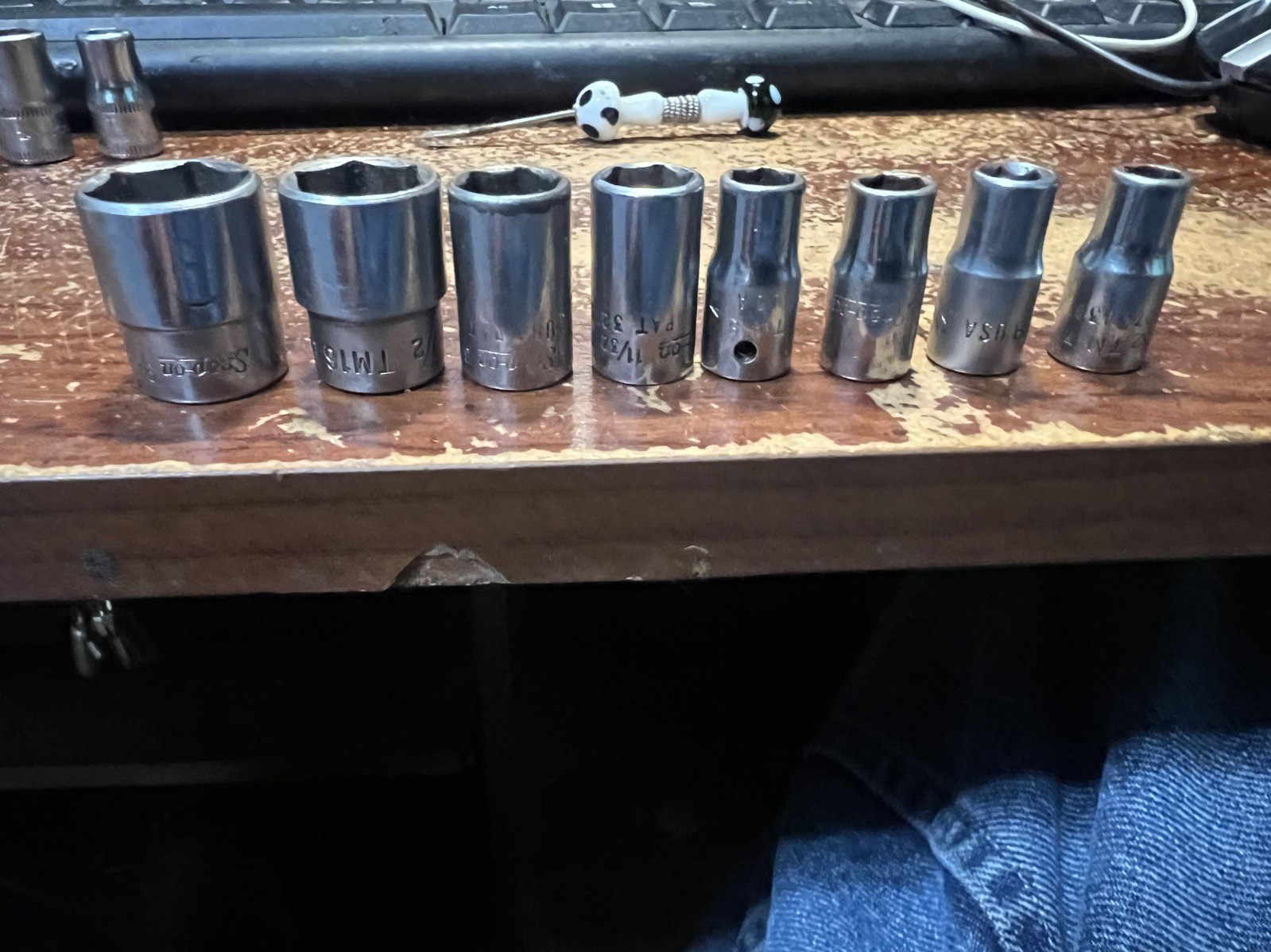 SNAP ON 1/4 drive sae shallow 6 point socket lot . READ AD 8 pieces SNAP ON 1/4 drive sae shallow 6 point socket lot . READ AD 8 pieces