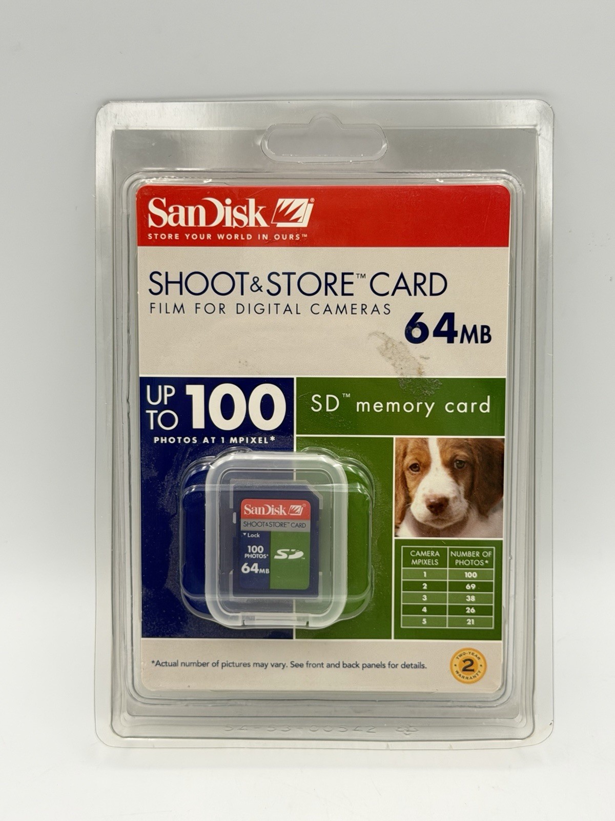 New SanDisk 64 MB Shoot & Store Secure Digital Memory Card (SDSDS-64-A10) New SanDisk 64 MB Shoot & Store Secure Digital Memory Card (SDSDS-64-A10)