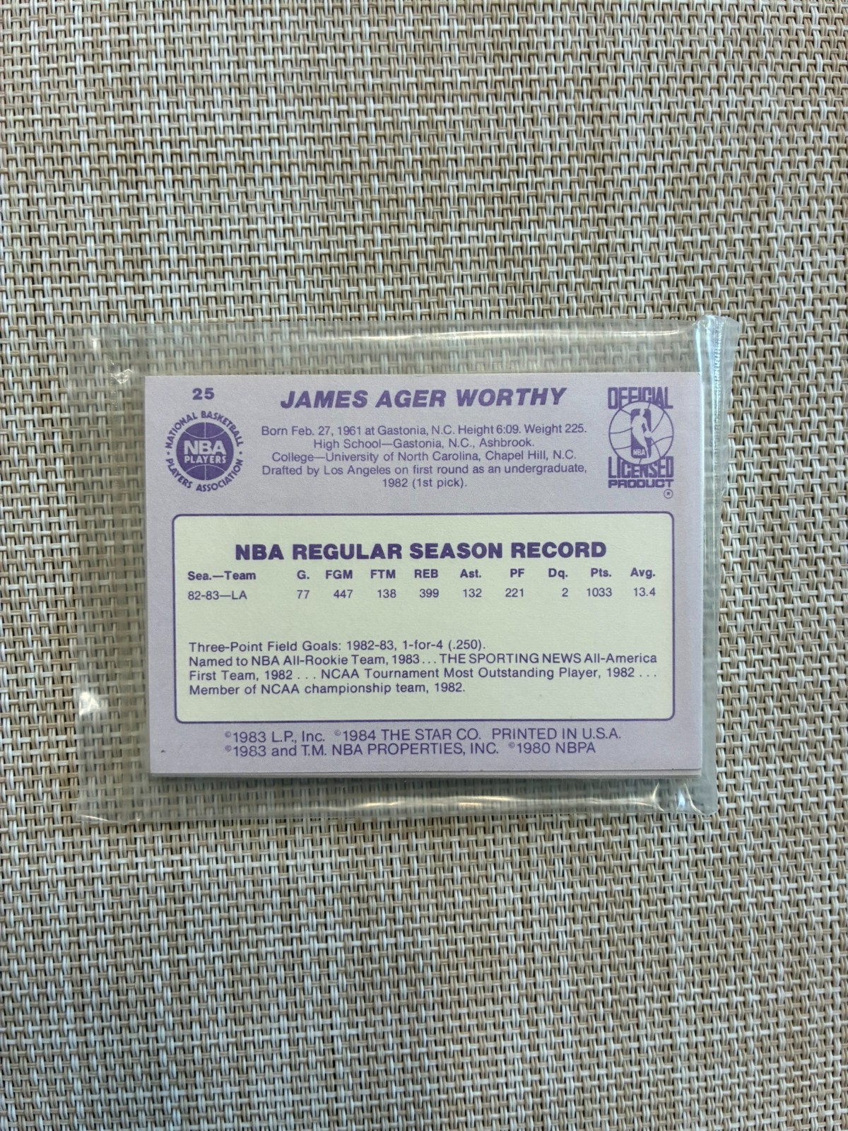 1983-84 star basketball L A Lakers team set FACTORY SEALED