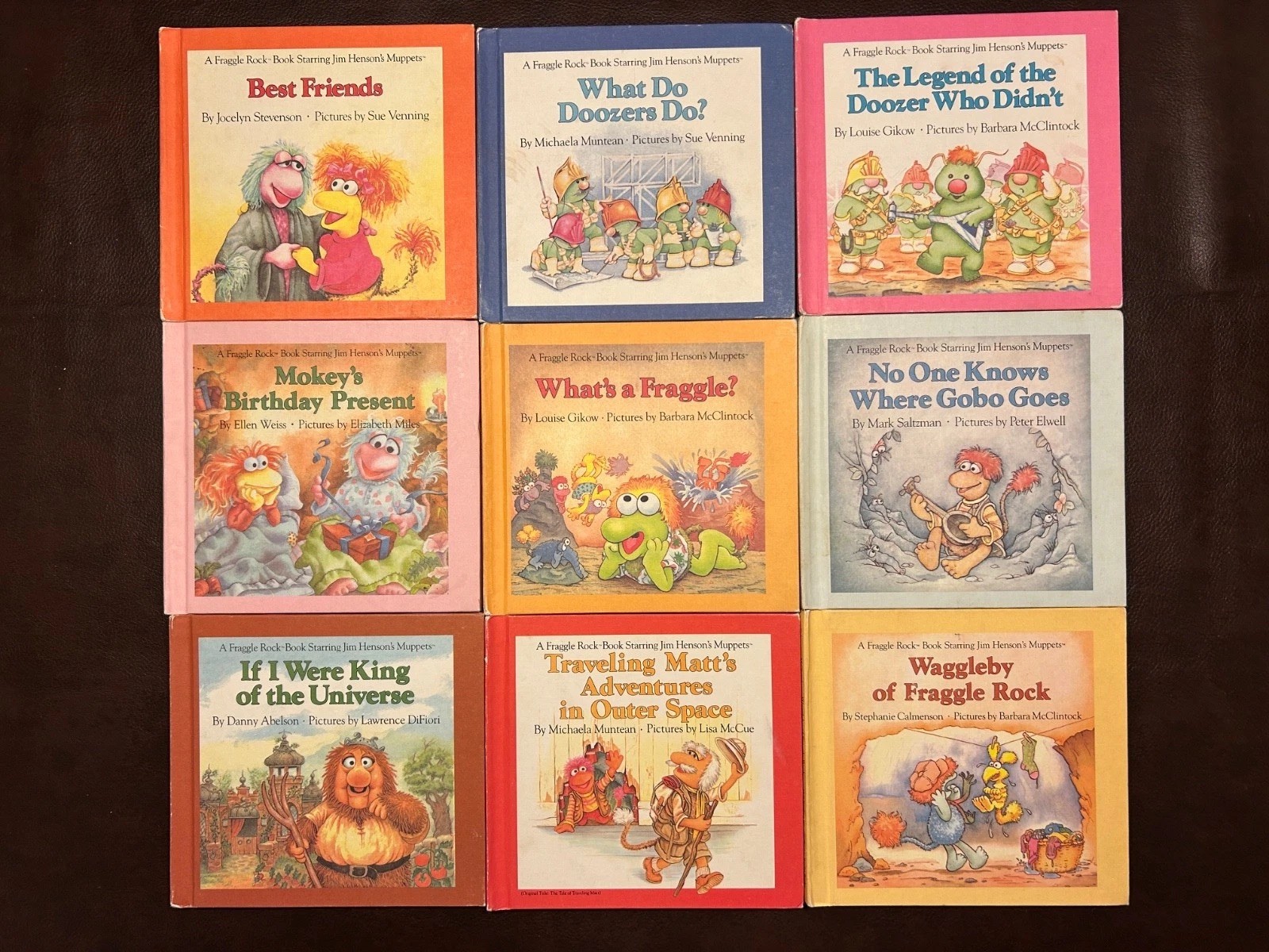 Vintage 1986 Jim Henson FRAGGLE ROCK Muppets Weekly Reader Hardcover Book Set 9 Vintage 1986 Jim Henson FRAGGLE ROCK Muppets Weekly Reader Hardcover Book Set 9