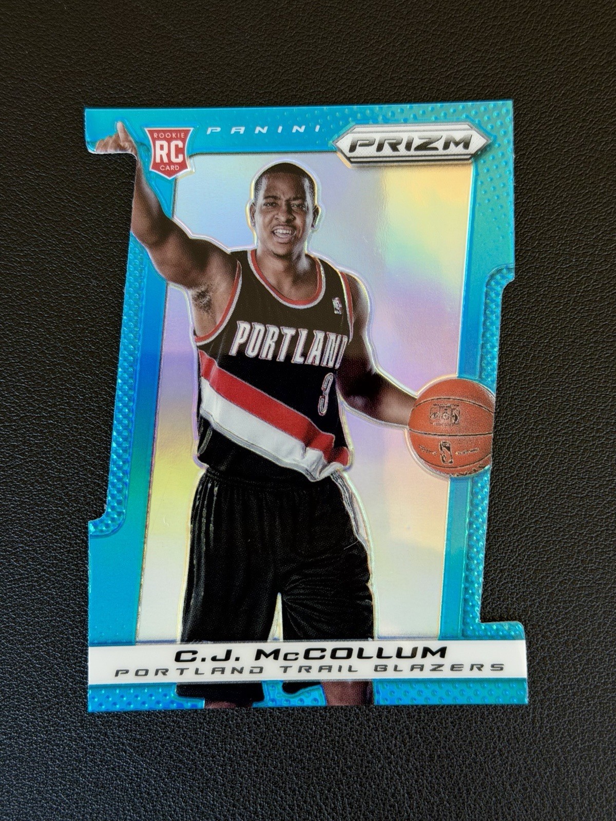 CJ McCollum (RC) 2013-14 Panini Prizm #283 Light Blue Die Cut Prizm /199 HAWKS