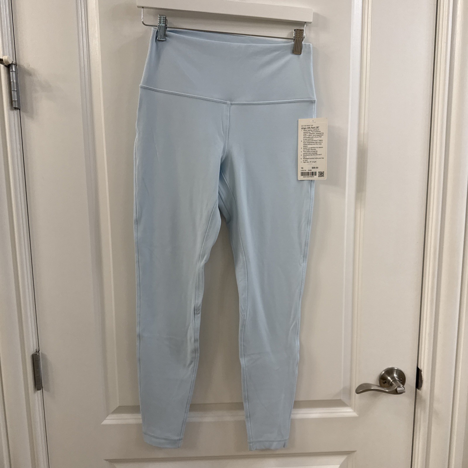 Lululemon Powder Blue Align HR Pant Size 10 NWT 28” Leggings Double Lined Nulu
