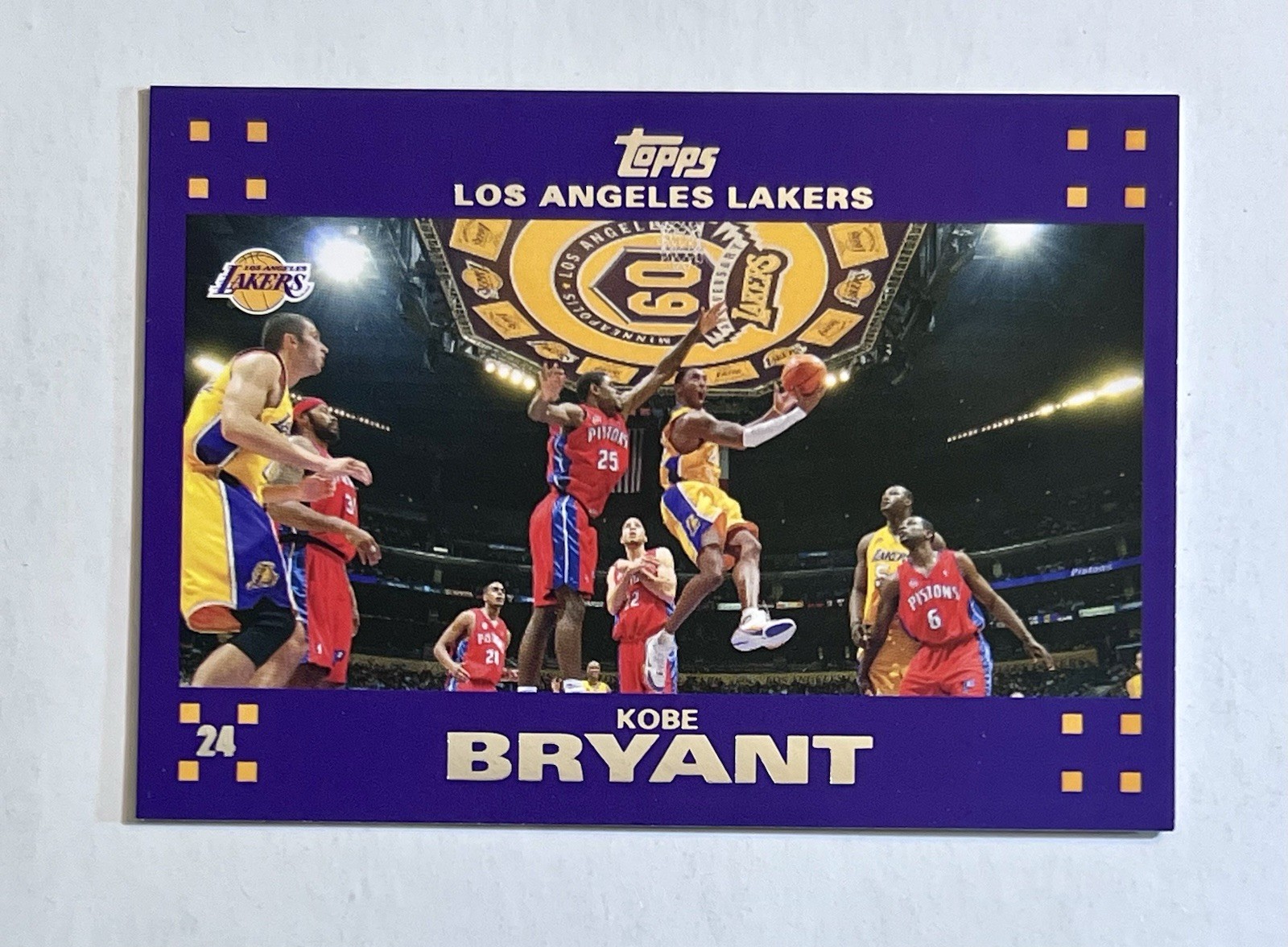 2007-08 Topps Los Angeles Lakers - Kobe Bryant #LAL8 RARE Purple Team Set