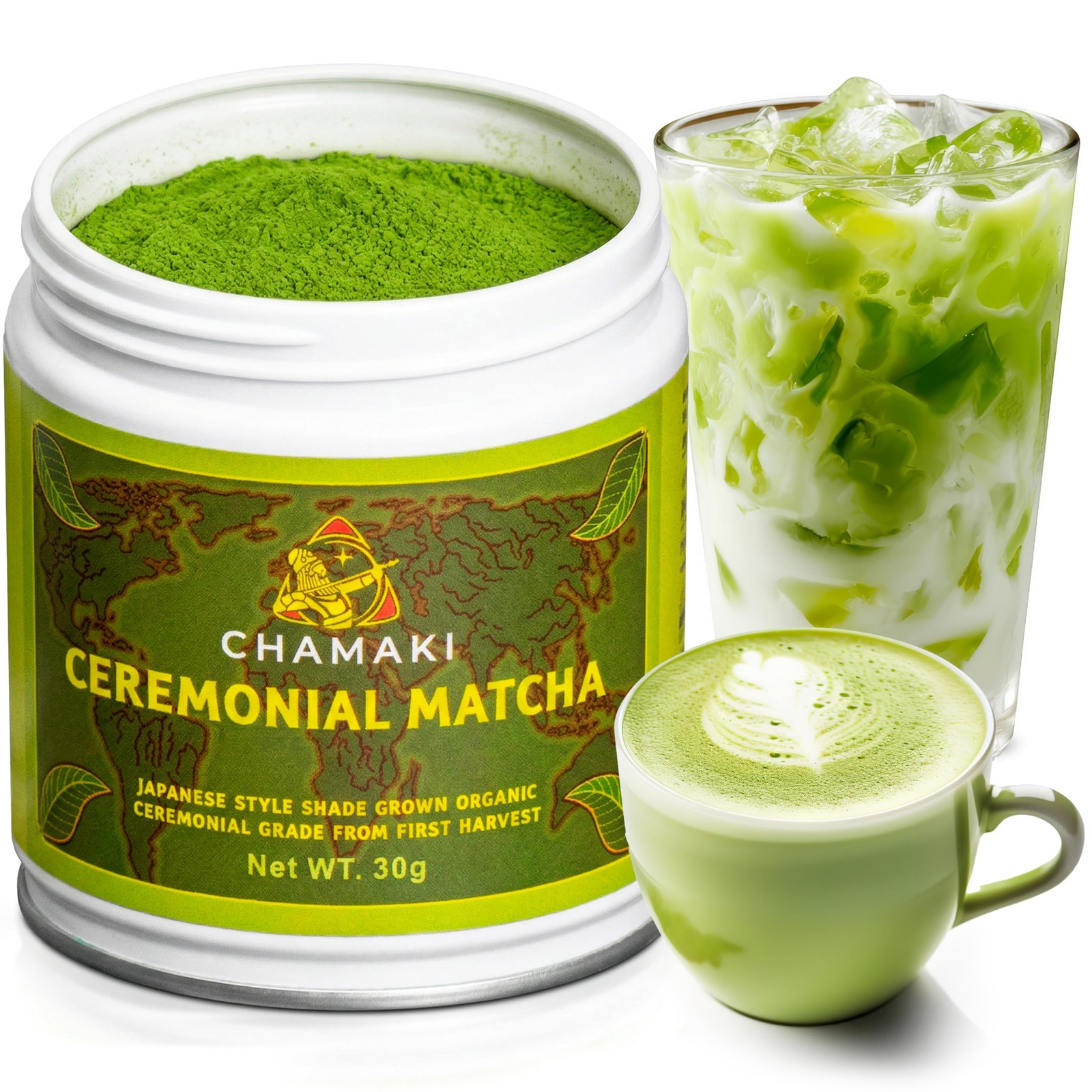 Chamaki Ceremonial Matcha Powder-First Harvest Japanese Style -Shade 30g Chamaki Ceremonial Matcha Powder-First Harvest Japanese Style -Shade 30g