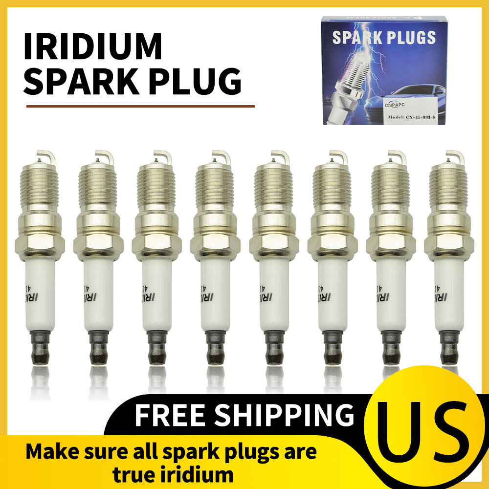 8x Cnpapc 41-993 IRIDIUM SPARK PLUGS 19256067 For Chevy Tahoe GMC Pontiac Savana